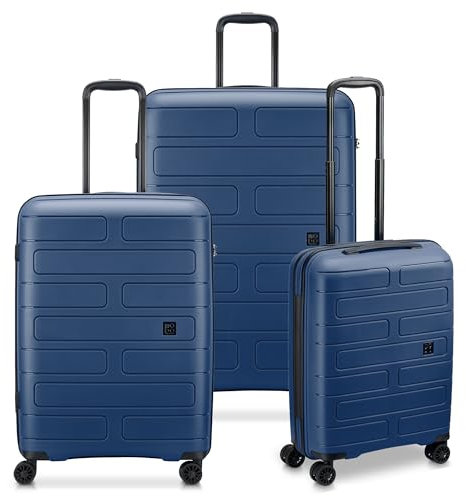 MODO BY RV RONCATO SUPERNOVA 2.0 set valigie Grande, Medio e Cabina, con sistema di chiusura TSA - blu notte