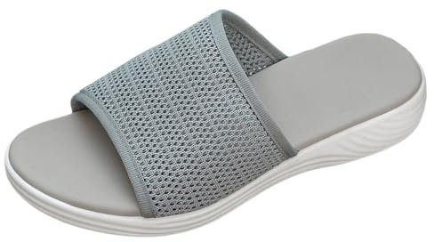 GFPGNDFHG Schuhe Damen beige Bequeme Sommer frühling orthopädische Hausschuhe Bench Sandalen Weisse Flache Sandals