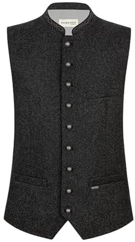 Stockerpoint Devito Herren Trachtenweste, anthrazit, 54