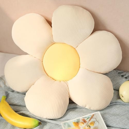 champracer Blumenkissen, blumenförmige Blumenboden Kissen Tatami Blumenförmiges Hause Sofa Dekoration Niedliches BlumenBodenkissen IndieRaumdekoration Stuhlkissen Zierkissenbezüge (D,4OCM)