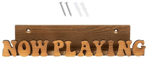 Now Playing Plattenständer,Now Playing Plattenhalter | Schallplattenständer aus Holz - Aktenaufbewahrung, stilvoller Desktop-Dateisortierer, Schallplatten-Organizer, stilvoller Desktop-Sortierer, Plat