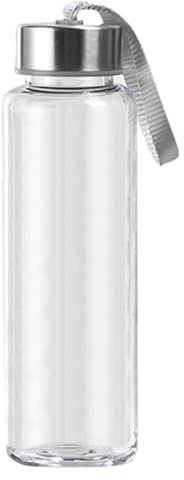 300/400/500 ml bottiglie di succo ricaricabili in plastica, contenitori trasparenti con coperchio per succo, latte e bevande fatte in casa, bicchieri di plastica usa e getta 16 Oz (bianco, 300)