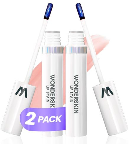 Wonderskin Wonder Blading Lip Stain Peel Off Masque, Paquete De 2 – Tinte De Labios Rosa Mate De Larga Duración, Resistente Al Agua Y A Prueba De Transferencia (Adore Masque)