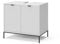 Vicco Mueble Lavabo Eliza, Blanco, 70 x 63 cm con 2 Puertas