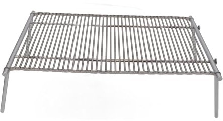 Yuecoom Aufrollbarer Campingtisch, Campingtisch aus Edelstahl, klappbarer Campingtisch aus Metall zum Angeln am See, Terrassengrill