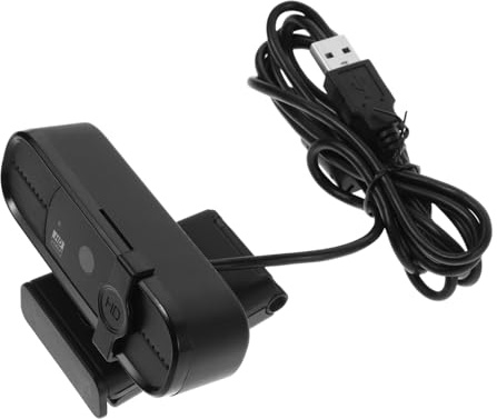 CAXUSD USB Webcam für PC 1080p Schwarze Kunststoff Videokonferenzkamera | Plug And Play, Livestream für Computer, Klare HD Bilder bei Remote Work