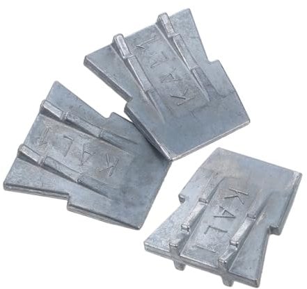 Gadpiparty Eisen Axtwedge Hammerkeil Set - 3 StüCk KegelföRmige Keile FüR Werkzeuggriffe Sicherer Halt FüR Hammer Und Andere Landwerkzeuge Silber 3X 3.00 * 2.00 * 1.00 cm