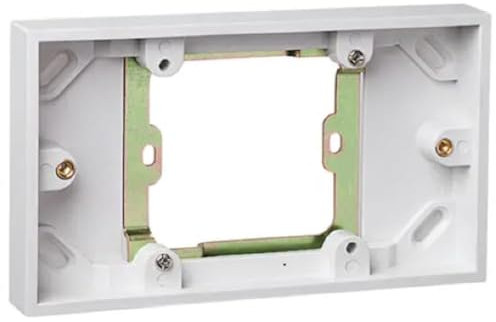 Pattress Box Conversion 1 Gang - 2 Gang 16mm, Back Box Double Mounting for Electrical Sockets