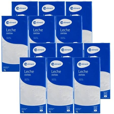 Leche entera Coaliment 1 litro 6 bricks pack de 2