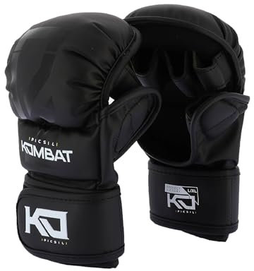 Picsil Kombat Kronos All-Rounder Fighting Gloves, Gants d'entraînement pour Boxe, Muay Thai, MMA, Kickboxing, Unisexe (M)