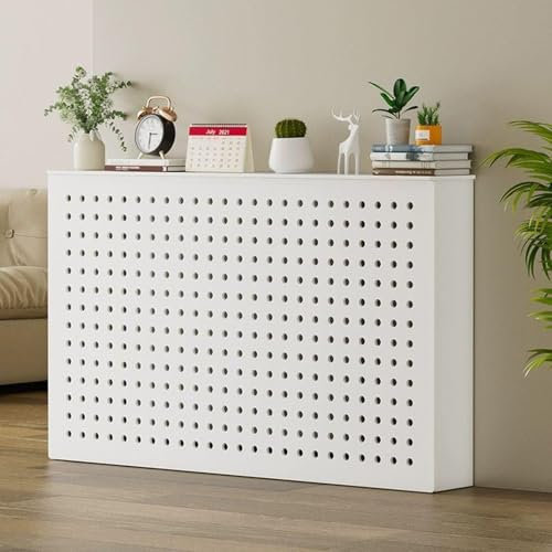 APMOE Heizungsverkleidung Weiß, HeizköRperabdeckung, Heizungsabdeckung, HeizköRperverkleidung für Alte Heizkörper, Moderner Stil, Einfach Zusammenzubauen, Zur Dekoration(100x15x80 cm)