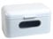 MOON KITCHEN HOME Brotkasten mit Sichtfenster - Breadvault White, aus Edelstahl, Metall-Brotkasten mit Belüftung, verlängert die Haltbarkeit Brot & Brötchen, Luftdurchlässig & rostfrei, 30x18x16cm