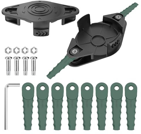 Viilich Testina taglierino compatibile PRTA 20-Li B2 IAN 330831, PRTA 20-Li C3 IAN 351753, bobine di ricambio Parkside trimmer (1 testa trimmer + 8 lame di ricambio + 4 viti)