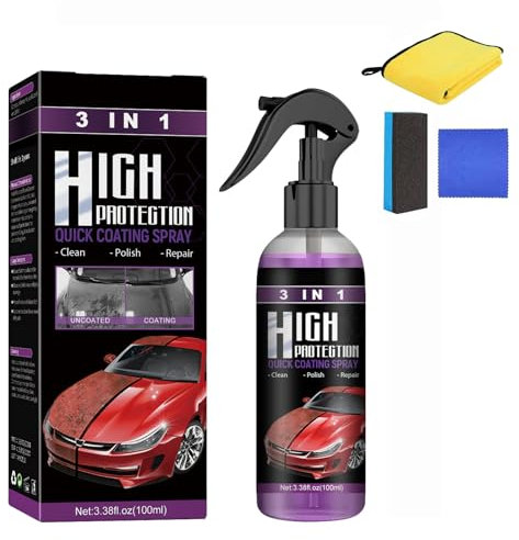 Vitaleaf Anti Rayure Spray, Spray Anti Rayure Verre Liquide 3 En 1pour Voiture Brillance & Protection Longue Durée (1 Spray)