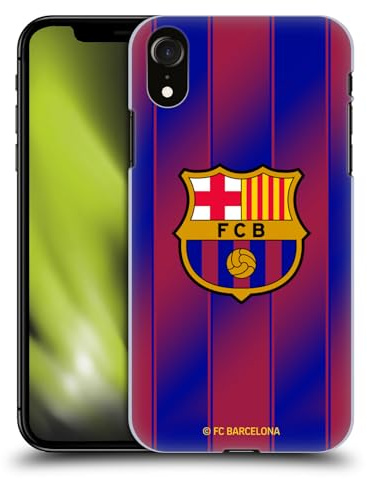 Head Case Designs Offizielle FC Barcelona Home 2025/26 Wappen-Set Harte Rueckseiten Handyhülle kompatibel mit Apple iPhone XR