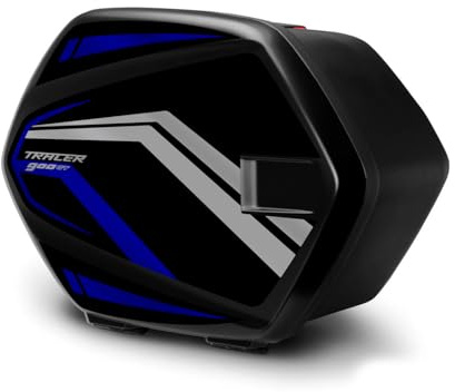 Az Graphishop Adesivi Valige Compatibile con Yamaha Tracer 900 GT 2018-2020 Touring VT-900GT(NWS) (Tech Black)