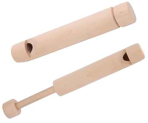 ChainYao Wooden Slide Whistle, Push Pull Wood Flute with Sliding Tone, Portable Musical Instrument for Beginners, Creative Sound Tool for Party Favors & Music Education