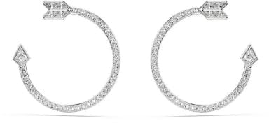 Swarovski Idyllia Kollektion, Mixed Cuts, Arrow, Weiß, Rhodiniert