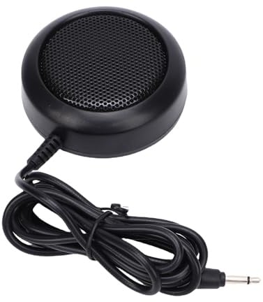 VBESTLIFE Externer CB-Radio-Lautsprecher, 3,5-mm-Stecker, Kompatibel mit Mobilem Transceiver, 1 W Kompakter ABS-Auto-Amateurfunk-Lautsprecher mit Klebesockel