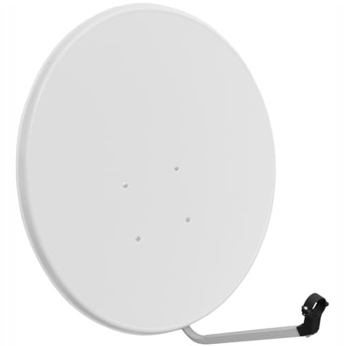 Antenne Satellite LTC Premium 90 cm Blanche – Haute Résistance, Signal Parfait, Compatible Astra Hotbird Amos Eutelsat, LNB Universel, Installation Facile, Durable