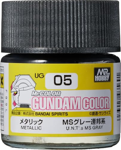 Mr. Gundam Color UG05 MS Metallic Gray U.E Paint 10ml Bottle Hobby