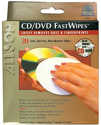 Allsop 50100 CD FastWipes, 20 Stück