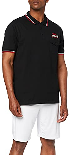 Lonsdale London Lynton Männer Poloshirt schwarz L 100% Baumwolle Rockabilly, Streetwear