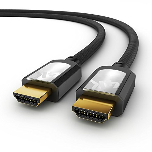 Sentivus HD300-150 Cavo HDMI 4K, Premium Certified (Ultra HD a 60Hz senza jerk, SUHD, HDR, ARC) con Ethernet ad alta velocità, guaina di cotone, 1x 1,50m, nero