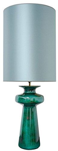 Casa Padrino Luxus Keramik Tischleuchte Grün/Türkis 45 x H. 117 cm - Luxus Qualität