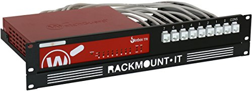 R RACKMOUNT·IT WatchGuard Firewall Rack Mount - 1.3U Server Rack Shelf with Easy Access Front Cable Organizer, Properly Vented, Customised 19 Inch Rack - RM-WG-T4 by Rackmount.IT