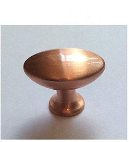 Hardware For You Ltd Pack of 2 Pearle Brushed Copper Effect Cupboard Door Wardrobe Handle Knob