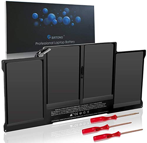 BRTONG Laptop Akku für MacBook Air 13 Zoll A1377 A1466 A1405, auch passend für A1369 A1496-12 Monate Garantie [Li-Polymer 7.6V 55Wh]