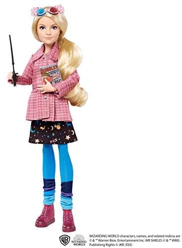 Mattel Harry Potter - Luna Lovegood Sammelpuppe (ca. 25 cm) mit Tweed-Jacke, Rock und Strumpfhose, einschließlich Quibbler und Spectrespecs, Geschenk ab 6 Jahre GNR32