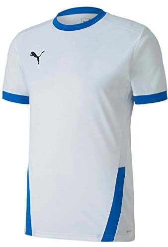 PUMA Herren, teamGOAL 23 Jersey Trikot, White-Electric Blue Lemonade, XXL