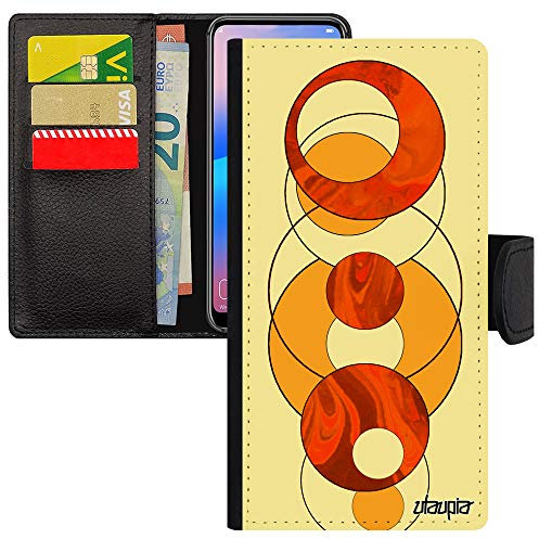 utaupia Coque Telephone pour Honor 10 marbre Pochette Pas Cher Motif Jolie Pierre 4G Fond Design geometrique Portable Orange Granite Noir Effet