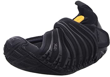 Vibram® FiveFingers® Furoshiki Knit HIGH Women - DAS ORIGINAL im Set - Damen Barfußschuh/Wickelschuh im Strickdesign mit praktischem Transportbeutel, Color:Black, Size:39 EU
