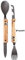 Akinod - Multifunktionales Besteck 13H25 Olivenholz - Edelstahl Faltbesteck - Magnetisches Besteck To Go - Klappbares Besteckset mit Korkenzieher, Dosen- und Flaschenöffner