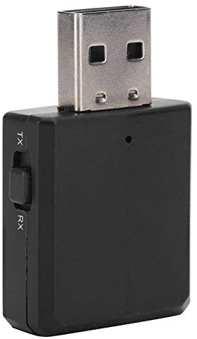 Goshyda Bluetooth Audio Receiver Sender, Bluetooth5.0 Audio Receiver Sender USB Soundkarte 3 IN 1 AUX 3.5MM Socket Adapter(Schwarz)
