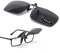 TERAISE Polarized Unisex Clip on Outdoor Sunglasses,HD Flip Up Sunglasses Clip on Glasses,High Beam Headlights Reduced,Glare-Free(S)