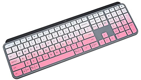 Tastaturabdeckung für Logitech MX Keys/Logitech Craft Keyboard, Logitech MX Keys Advanced Wireless Illuminated Keyboard Skin Protector, Logitech Mac Keyboard Accessories - Gradual Pink