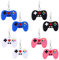 DIYANMMY Kreative Mini-Gamepad-Ohrringe, einfache Persönlichkeit, Cartoon, schwarz und rot, Ohrringe für Frauen, Schmuckgeschenke, Metall