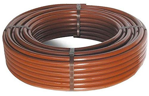 Tubo agricolo 16 mm marrone senza gocciolatori. 25 m