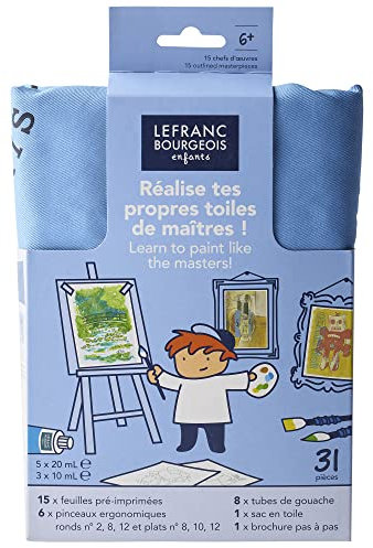 Lefranc Bourgeois enfants Coffret Réalise Tes Propres Toiles De Maîtres