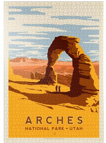 MyPuzzle Arches National Park: Delicate Arch - Premium 1000 Teile Puzzle - MyPuzzle Sonderkollektion von Anderson Design Group