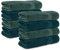 Komfortec 8er Handtücher 50x100 cm Set aus 100% Baumwolle, Frottee, Weich, Petrol/Dunkelgrün