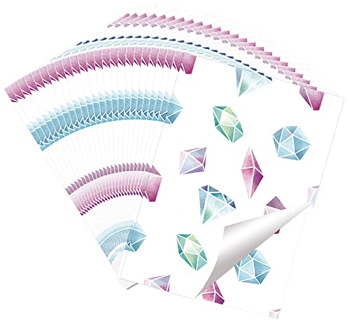 Diamond Painting Release Paper Set of 60, Decorative Diamonds Gemstone Cover Replacements Painting Papers, 5D DIY Diamond Art Accessories Tool for Art Craft
