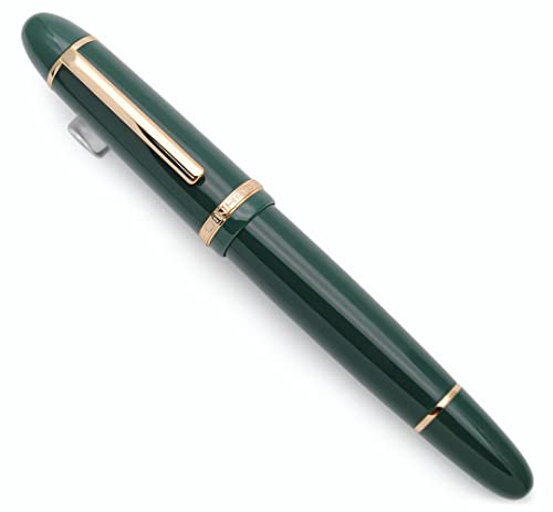 JINHAO X159 Fountain Pen (F Nib 0.5mm, Dark Green with Gold Clip)