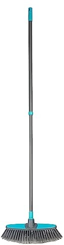 Beldray LA071199UFFEU7 - Scopa allungabile antibatterica con setole morbide antigraffio, manico telescopico da 1,2 m, trattata con protezione antibatterica, adatta per la maggior parte dei pavimenti