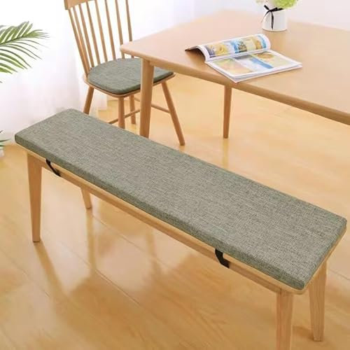 Edumov Seat Cushion, Bench Cushion, Garden Bench Cushion, 120 x 35 x 5 cm, Light Grey