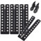 PH PandaHall 2 pares de cordones de cuero para botas con cremallera, ojales de 6.9 x 2 pulgadas, cordones de cremallera para botas, color negro, 10 agujeros, cordones para zapatos sin atar, para